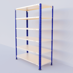 Slotted Angle Metal Rack (60"H x 47"L x 18"D) Storage Rack Unit