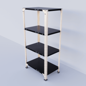 Slotted Angle Metal Rack (48"H x 23"L x 15"D) Storage Rack Unit