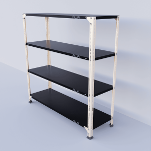 Slotted Angle Metal Rack (48"H x 47"L x 15"D) Storage Rack Unit