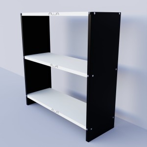 Solid Metal Bookcase/Library/Book Shelf/Rack (36 x 35 x 12 Inch) With 3-4 Shelves