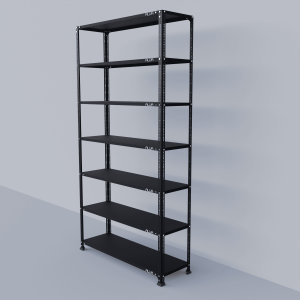 Slotted Angle Metal Rack (87"H x 47"L x 15"D) Shelves Storage Rack Unit