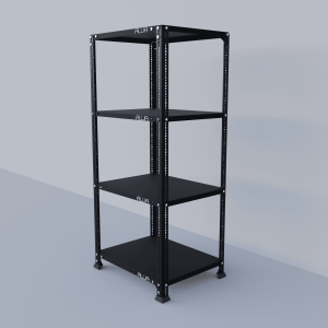 Slotted Angle Metal Rack (48"H x 23"L x 18"D) Storage Rack Unit