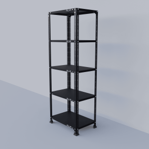 Slotted Angle Metal Rack (60"H x 23"L x 15"D) Storage Rack Unit