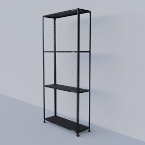 Slotted Angle Metal Rack (99" H X 47" L X 15" D) with 4 shelves
