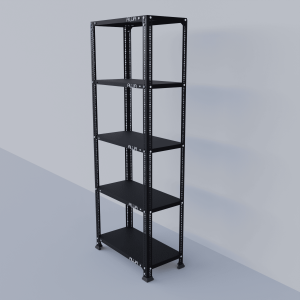 Slotted Angle Metal Rack (60"H x 23"L x 12"D) Storage Rack Unit