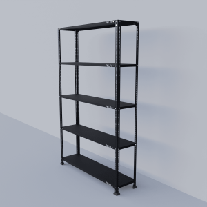 Slotted Angle Metal Rack (72"H x 47"L x 12"D) Storage Rack Unit