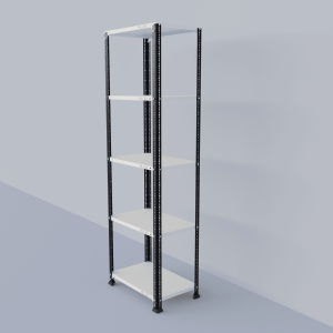 Slotted Angle Metal Rack (72"H x 23"L x 15"D) Storage Rack Unit