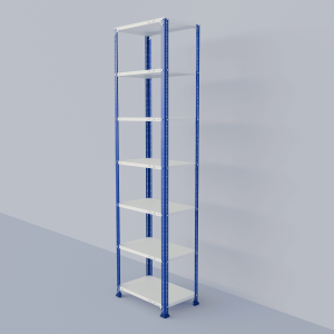 Slotted Angle Metal Rack (87"H x 23"L x 15"D) Storage Rack Unit